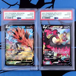 Psa10 Galar Thunder Fire V Csr Vmax Climax Pokemon Card Galarian Zapdos - Image 1