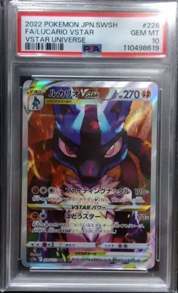 PSA10 Lucario Vstar Sar Universe Pokemon Card - Image 1