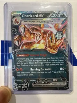 Charizard EX Tera SVP Black Star Promo 196 Holo Rare Pokemon Card NM - Image 1