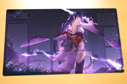 No.241# Weiss Schwarz Card Game Custom Playmat Genshin Impact Raiden Shogun Mat - Image 1