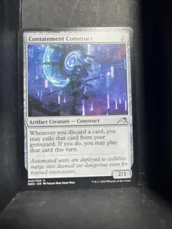 MTG Kamigawa: Neon Dynasty Containment Construct (243) Neo MTG Magic Card LP - Image 1