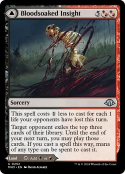 🧙Bloodsoaked Insight U 0252 FOIL MH3 Modern Horizons 3 MTG - Image 1