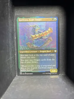 Korlessa Scale Singer Foil Etched Battle for Baldur's Gate MTG Magic - Image 1