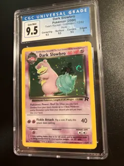 Pokemon Dark Slowbro 12/82 Holo Rare Unlimited CGC Gem Mint 9.5 - Image 1