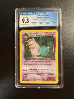 Pokemon Dark Slowbro 12/82 Holo Rare Unlimited CGC Gem Mint 9.5 - Image 3