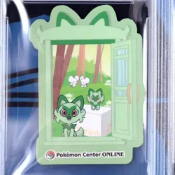 Psa10 Sprigatito Pikachu Award Sticker Track Number Holo 2023 Pokemon Center - Image 2