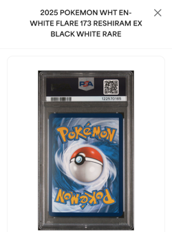 ENGLISH - POKEMON - WHITE FLARE - BWR #173 RESHIRAM EX - PSA 10 - Clean! - Image 2