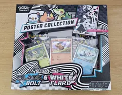 Pokemon Black Bolt and White Flare Poster Collection Box NEW SEALED - Image 1