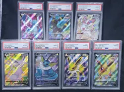 2022 Pokemon Evolving Skies Eeveelution Full Art Lot SEQUENTIALLY GRADED PSA 10 - Image 1