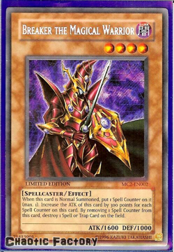 YUGIOH Breaker the Magical Warrior - MC2-EN002 - Secret Rare NM - Image 1