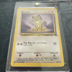 Pokemon Meowth 56/64 Jungle Set NEAR MINT Card Hard Cased - Image 1