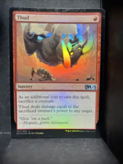 Thud Foil Light Play MTG Magic 2019 Core Set English Edition - Image 1
