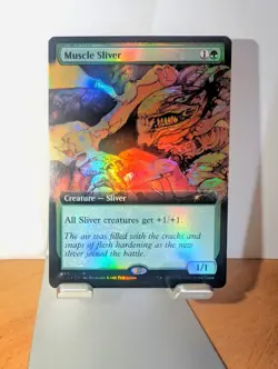 Muscle Sliver (Extended Art) Secret Lair Drop Foil MTG NM - Image 1