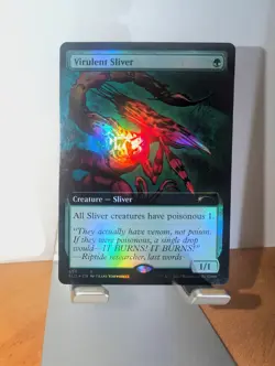 Virulent Sliver (Extended Art) Secret Lair Drop Foil MTG NM - Image 1