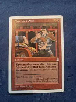 MTG Warrior's Oath Portal Three Kingdoms 124/180 Regular Rare - Image 1
