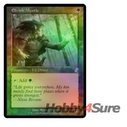 Foil Elvish Mystic M/NM Magic: The Gathering MTG Time Spiral Remastered - Image 1
