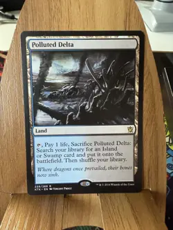 MTG - Polluted Delta - Khans Of Tarkir - NM - Image 1