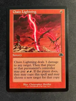 MTG Chain Lightning (Retro Frame), NM-Mint, (DMR #316) Regular - Image 1