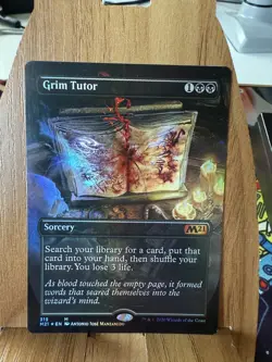 FOIL BORDERLESS Grim Tutor ~ Core 2021 [ Excellent ] [ Magic MTG ] - Image 1