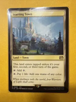Starting Town Non-Foil Rare MTG Final Fantasy R # 0289 - Image 1