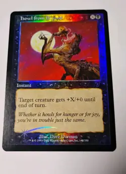Foil Howl From Beyond MTG, Seventh Edition, Black Instant - Image 1