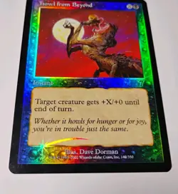 Foil Howl From Beyond MTG, Seventh Edition, Black Instant - Image 3