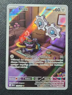 Pokemon Klikk 139/086 Schwarze Blitze & Weisse Flammen Illustration Rare DE NM - Image 1