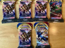 Pokemon Sword & Shield Base Set Sleeved Packs Lot Of 6 factory sealed - Image 1