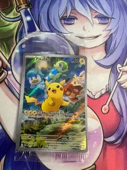 PIKACHU SVP027 PALDEA EVOLVED PROMO SEALED NEAR MINT POKEMON - Image 1