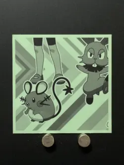 Clauncher Pokemon X & Y Sticker Decal Holo Nintendo Japanese Anime Collection N - Image 5