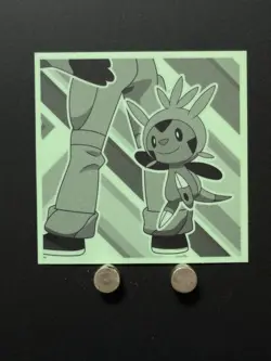 Skrelp Pokemon X & Y Sticker Decal Holo Nintendo Japanese Anime Collection N - Image 5