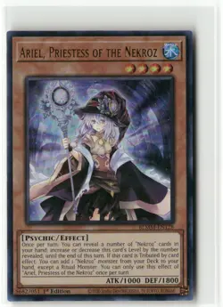 Yugioh Ariel, Priestess of the Nekroz BLMM-EN128 Ultra Rare NM 1st Ed - Image 1