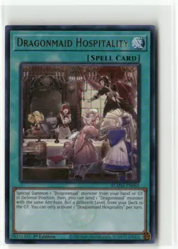 Yugioh Dragonmaid Hospitality BLMM-EN065 Ultra Rare NM 1st Ed - Image 1