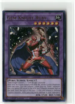 Yugioh Gem-Knight Ruby BLMM-EN136 Ultra Rare NM 1st Ed - Image 1