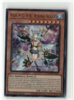 Yugioh Noh-P.U.N.K. Rising Scale BLMM-EN050 Ultra Rare NM 1st Ed - Image 1