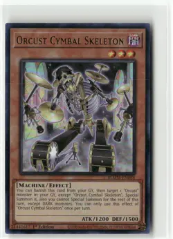 Yugioh Orcust Cymbal Skeleton BLMM-EN084 Ultra Rare NM 1st Ed - Image 1