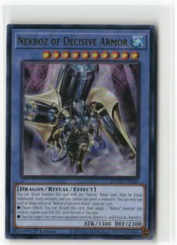 Yugioh Nekroz of Decisive Armor BLMM-EN133 Ultra Rare NM 1st Ed - Image 1