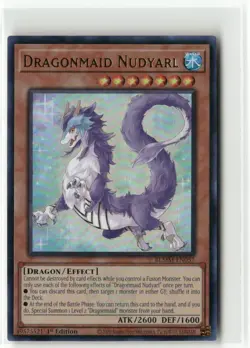 Yugioh Dragonmaid Nudyarl BLMM-EN057 Ultra Rare NM 1st Ed - Image 1