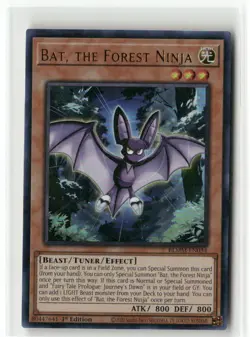Yugioh Bat, the Forest Ninja BLMM-EN034 Ultra Rare NM 1st Ed - Image 1