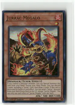 Yugioh Jurrac Megalo BLMM-EN016 Ultra Rare NM 1st Ed - Image 1