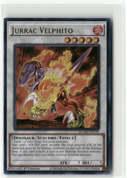 Yugioh Jurrac Velphito BLMM-EN149 Ultra Rare NM 1st Ed - Image 1