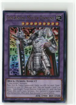 Yugioh Gem-Knight Master Diamond BLMM-EN143 Ultra Rare NM 1st Ed - Image 1