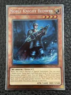 Noble Knight Bedwyr - Platinum Rare Limited Edition NKRT-EN002 - YuGiOh - Image 1
