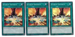 3x Scarlet Security - (LC5D-EN076 - 1st Ed - Super Rare) - NM - Yugioh - Image 1