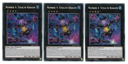 3x Number 4: Stealth Kragen - (BROL-EN030 - 1st Ed - Secret Rare) - NM - Yugioh - Image 1