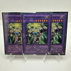 3X Yugioh Elemental Hero Thunder Giant MF01-EN001 Parallel Rare Limited - Image 1