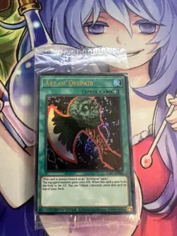 AXE OF DESPAIR LART-EN051 SEALED LOST ART ULTRA RARE NEAR MINT YUGIOH - Image 1