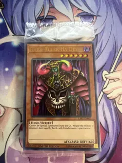 DARK RULER HA DES LART-EN010 SEALED LOST ART ULTRA RARE NEAR MINT YUGIOH - Image 1