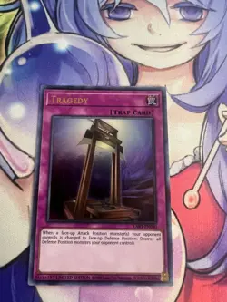 TRAGEDY LART-EN030 LOST ART ULTRA RARE NEAR MINT YUGIOH - Image 1