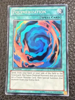 LCYW-EN056 Polymerization Super Rare 1st Edition Yugioh Card - Image 1